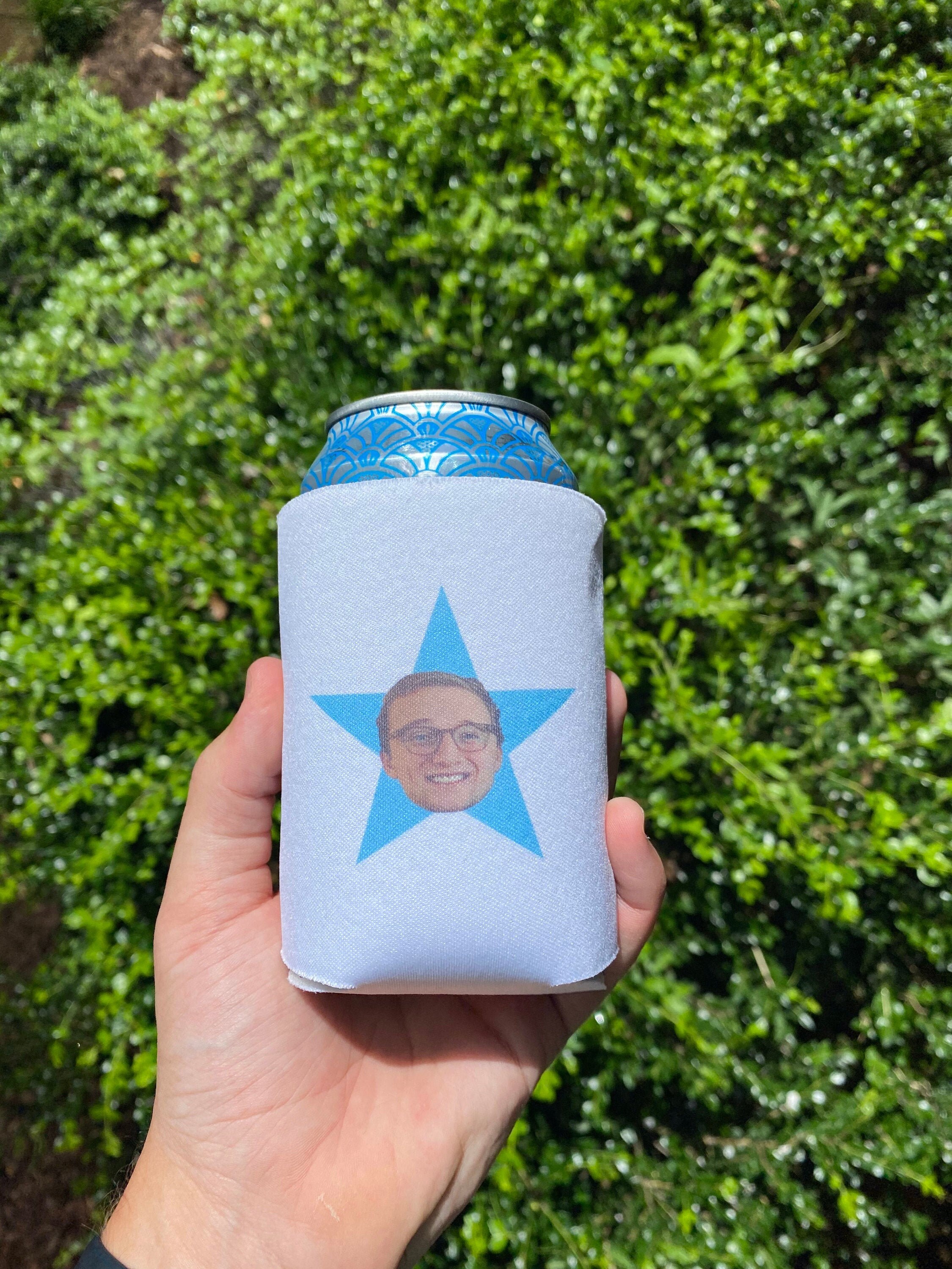 CUSTOM face drink insulators // the office gift // birthday drink // …