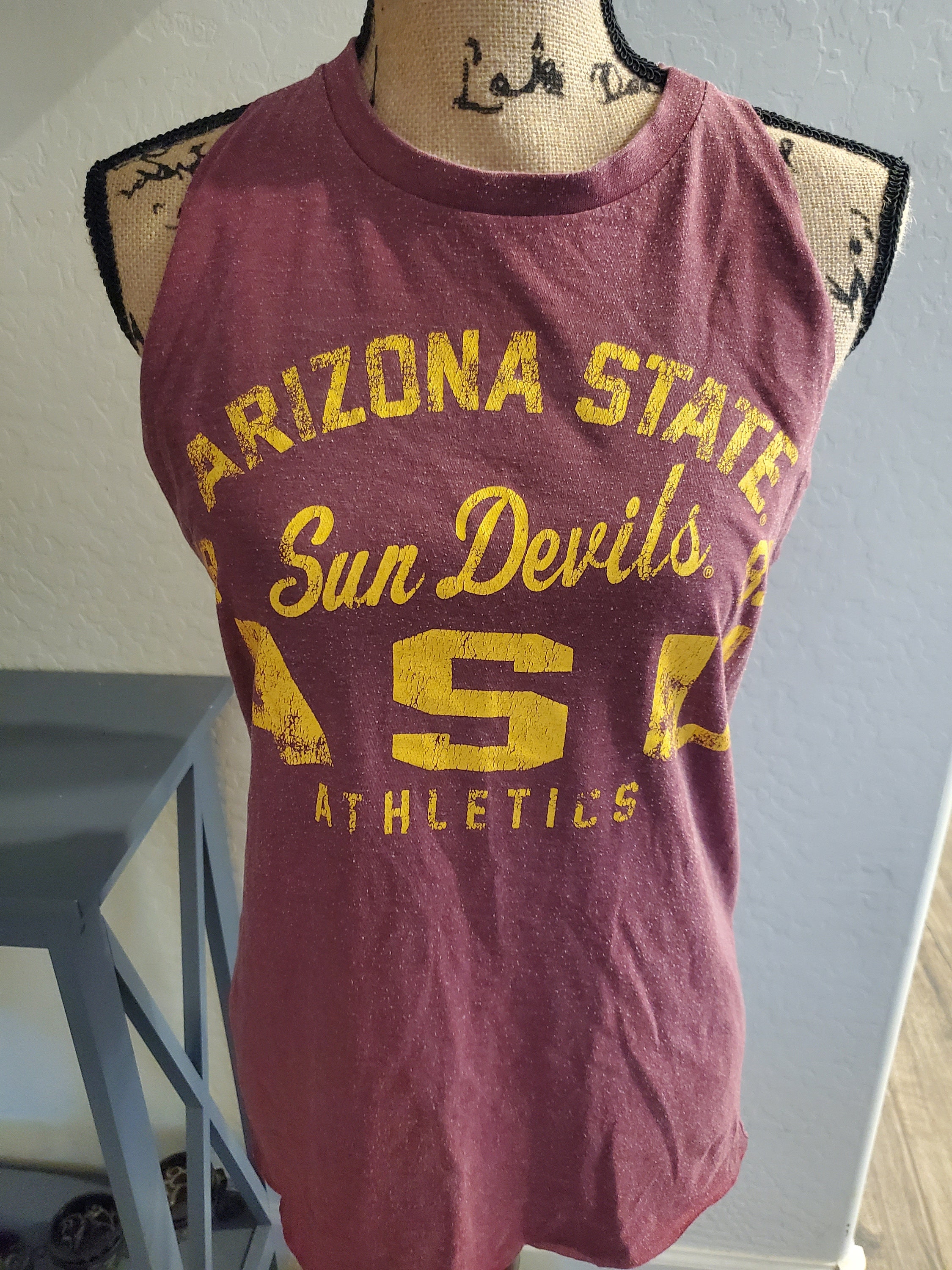 Women's White Arizona State Sun Devils Vintage Days Easy T-Shirt