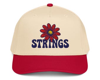 Red Daisy Billy Strings Embroidered Otto Hat - Billy Strings Ball Cap