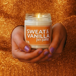 Taylor&#39;s Life of a Showgirl - Sweat and Vanilla Perfume Scented Candle, Swiftie Gift, TS12 Candle