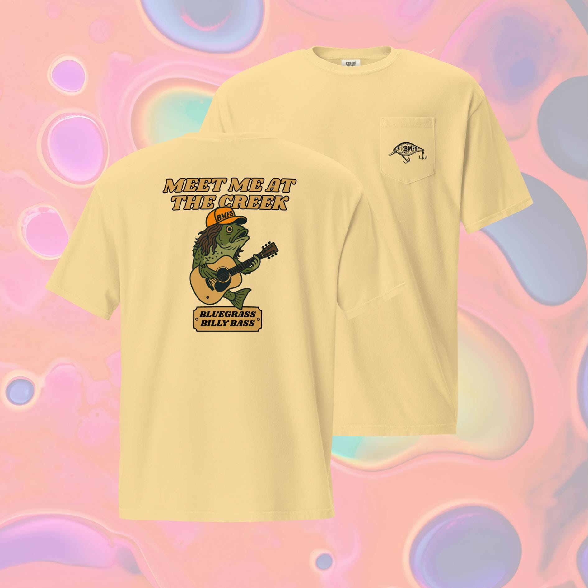 Bluegrass Billy Bass - Comfort Colors® Pocket Shirt - Billy