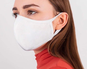 Masque barrière en tissu réutilisable