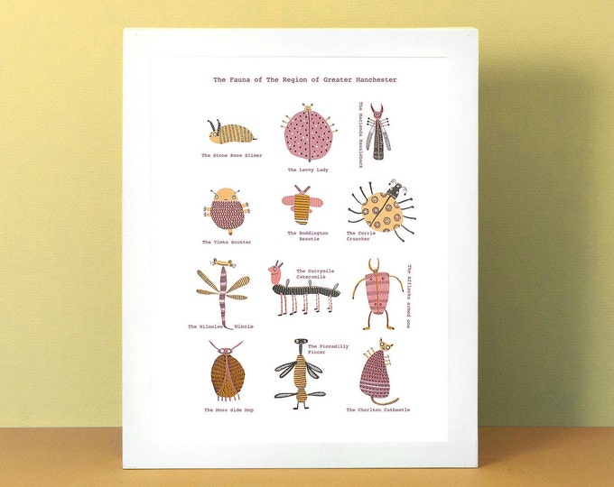 The Fauna of the region of Greater Manchester print