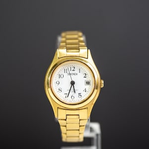 Sekonda Ladies Analog Vintage  Watch, Quartz,  Gold  Tone Bracelet, Stainless Steel,  Jewellery Watch