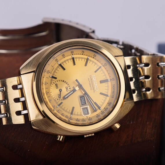 Vintage Seiko 6139-6015 'gold Bruce Lee' Chronograph Automatic