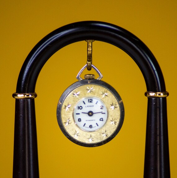 LAMAR Pocket Watch Vintage Pocket Watch Swiss Made Watch Etsy
