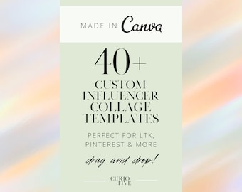 Custom Collage Canva Templates for Influencers | Custom LTK Templates | Custom Influencer Collage Templates