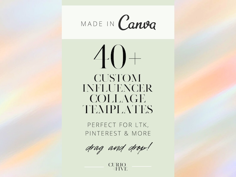Custom Collage Canva Templates for Influencers Custom LTK Templates Custom Influencer Collage Templates image 1