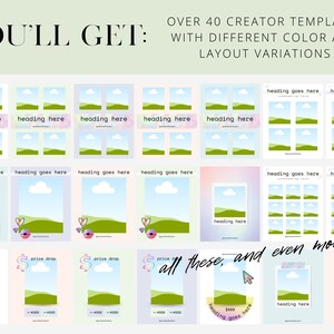 40 Pastel Canva Templates for Influencers Pastel LTK Templates LIKEtoKNOW.it Canva Templates Blogger Collage Templates image 2