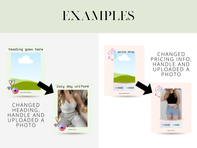 40 Pastel Canva Templates for Influencers Pastel LTK Templates LIKEtoKNOW.it Canva Templates Blogger Collage Templates image 3