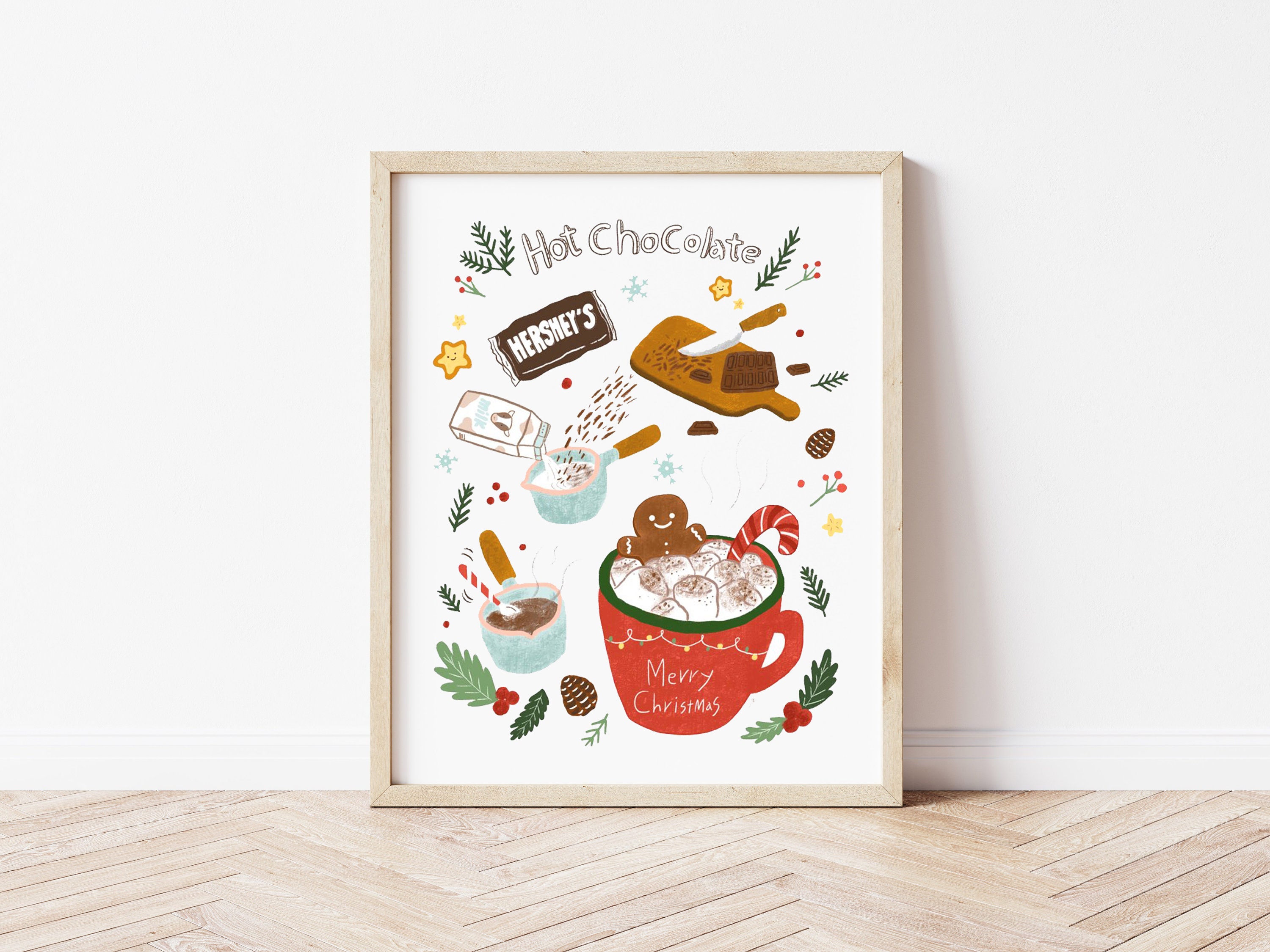 Christmas Wall Art Christmas wall art print Christmas Etsy