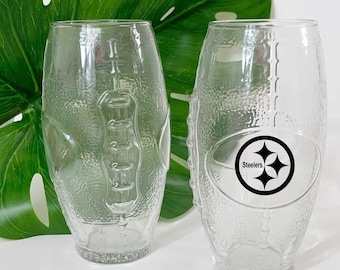 Football Glass 23oz/ Football Beer Glass/ Pint Glass for Football/ Customized Football Drinkware