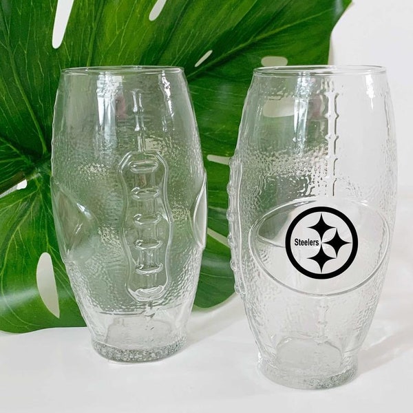 Football Glass 23oz/ Football Beer Glass/ Pint Glass for Football/ Customized Football Drinkware