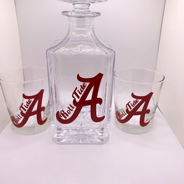 Alabama Crimson Tide Whiskey Decanter - Etsy