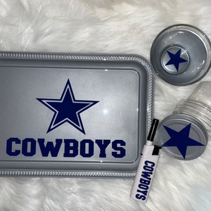Cowboys Birthday Gift DALLAS COWBOYS ROLLING Tray Set For Him Groomsmen Christmas