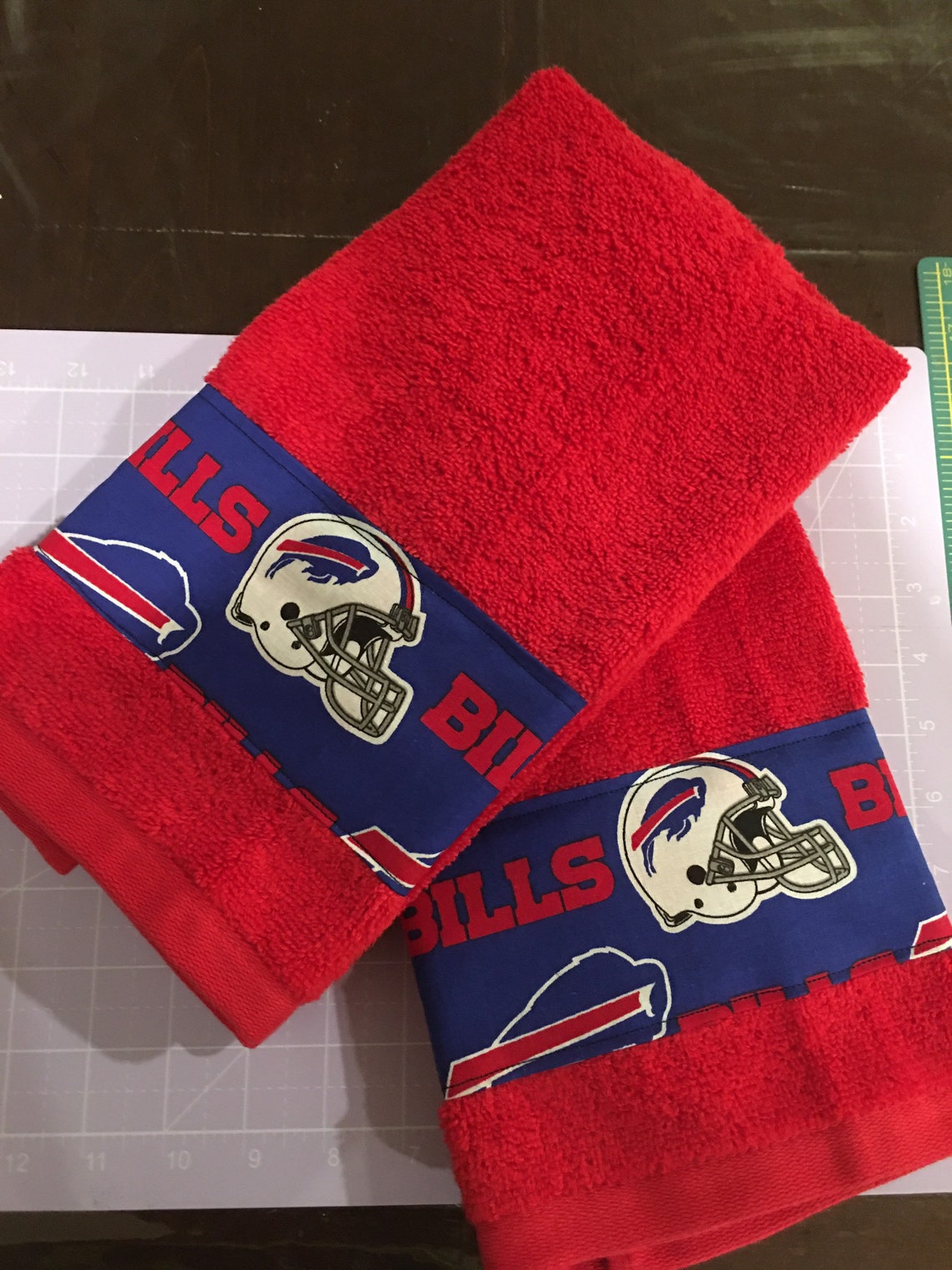 Buffalo Bills Hand Towel Set/Buffalo Bills Dish Towel/Buffalo | Etsy