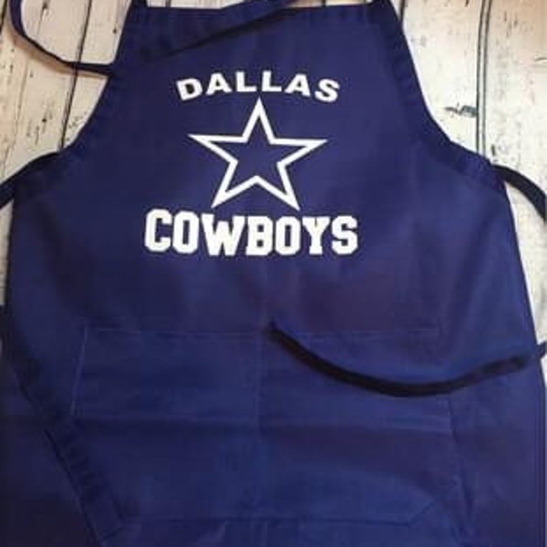 Dallas Cowboys Gifts/ Kitchen Linen Apron/ Cowboys Gifts for Christmas