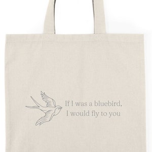 Bolsa de tela Pájaro azul