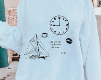 She Lives in Daydreams With Me Crewneck Sweatshirt