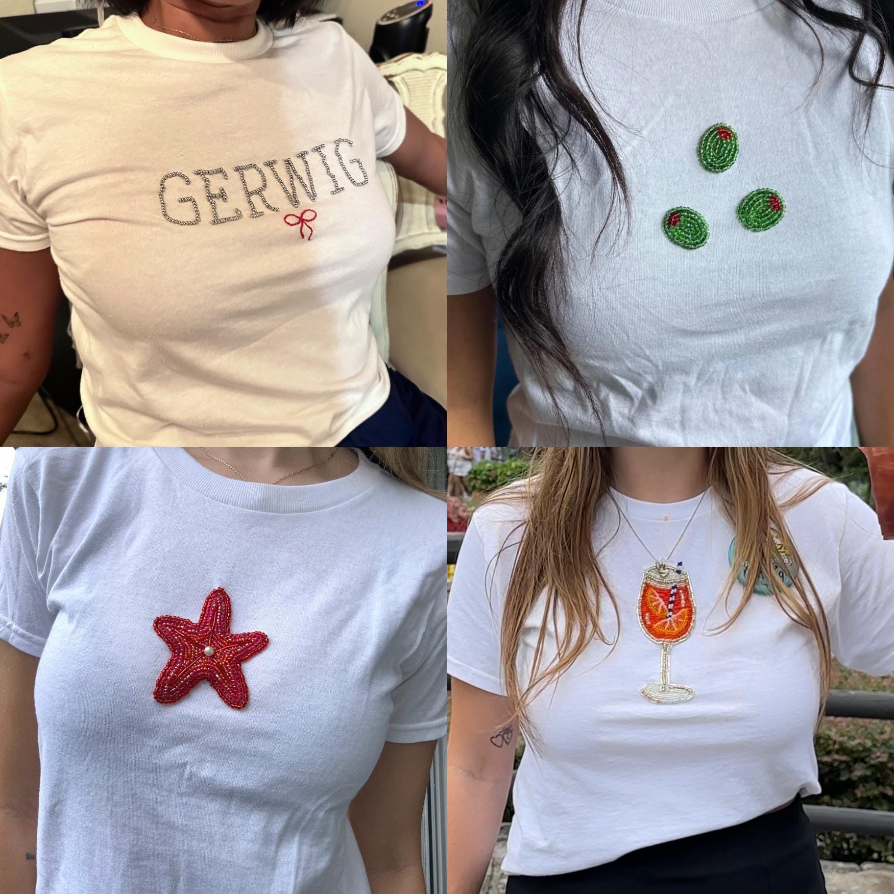 Beaded Baby Tees - Etsy UK