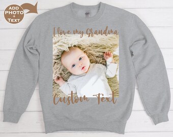 Baby Photo,Photo Sweatshirt,Mom Gift,Custom Sweatshirt,Unisex Sweatshirt,Picture Sweatshirt,Personalized Shirt,Custom Sweater,Custom Shirt,