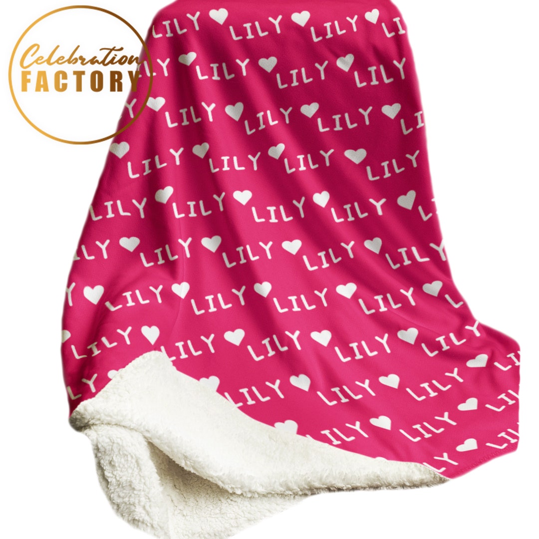 All Colors Personalized Name Custom Blanket for Baby/kids/youth/adult