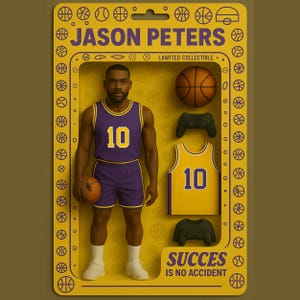 Sports Action Figure Gift Custom Athlete Collectible Personalized Toy Box for Football Basketball Baseball Sports Fan Unique Gift
