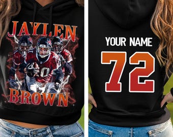 Aangepaste sporthoodie, basketbal moeder vader shirt, voetbal verjaardag, teamnummer speler naam foto shirt, familieshirt, gepersonaliseerd shirt