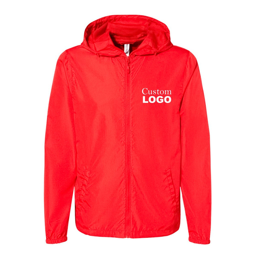 Custom Windbreaker, Zipper Jacket, Unisex Lightweight