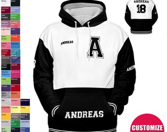 Custom Hoodie Varsity Jacket - Adult Unisex Bomber jacket,Bomber,Varsity,Vintage,Coat,Customized jacket,Wedding,Bride jacket,Team,