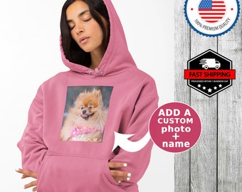 Dog Mom Sweatshirt, Dog Mom Hoodie, Dog Mom Gift, Dog Lover Hoodie, Custom Photo Hoodie, Custom Sweatshirt,Photo Hoodie,Personalized Hoodie,