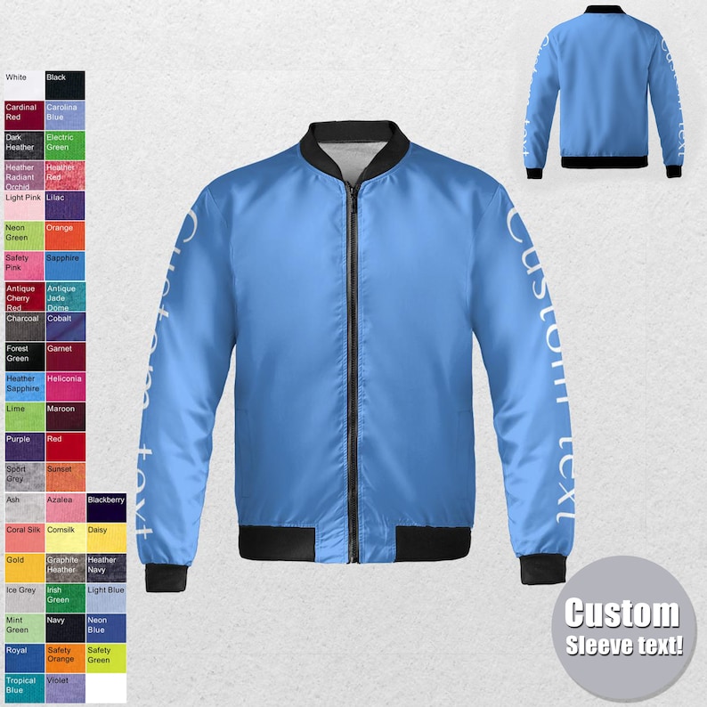 Custom Bomber jacket - Men, Women, Kids,Bomber jacket,Bomber,Jacket,Vintage Jacket,Vintage,Coat,Customized jacket,Wedding,Bride jacket,Team, image 8