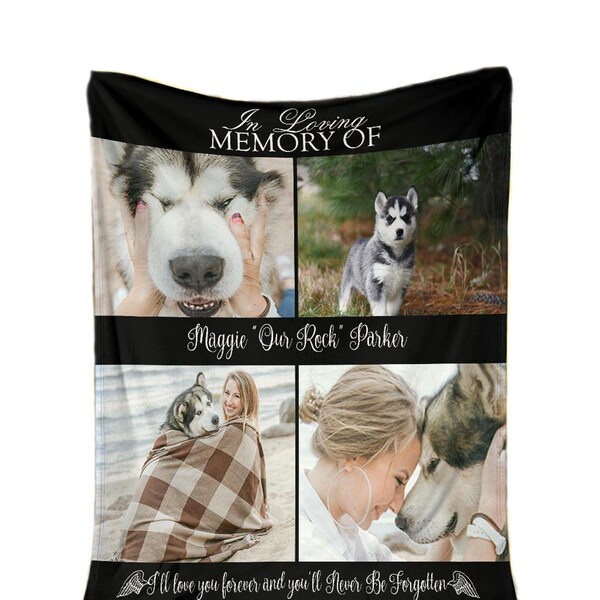 Pet Memorial Blanket Etsy