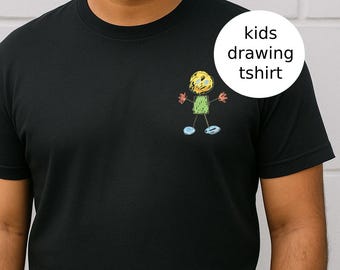 Chemise dessin pour enfants, chemise art enfant personnalisée, art enfant personnalisé, chemise dessin pour maman, chemise art enfant portable, cadeau maman cadeau papa grand-mère