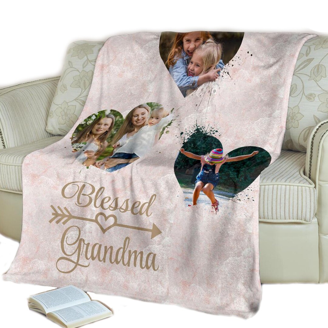 Grandma Blanket,photo Blanket,nana Blanket,custom Photo Blanket,picture