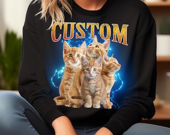Presente do proprietário do gato, camisa vintage personalizada do gato, camisa personalizada do gato, presente do amante do gato, gato personalizado, camiseta do pai do gato, camiseta da mãe do gato, animal de estimação personalizado