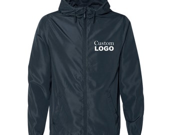 Custom Windbreaker, zipper jacket, Unisex Lightweight Windbreaker Full-Zip Jacket