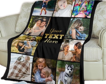 Custom Blanket Photo Blankets Personalized Throw Blanket with Picture Upload Customizable Blanket for Pets Family Friend Birthday Halloween 48x32 Custom Blanket Photo Blankets Personalized Throw Blanket with Picture Upload Customizable Blanket for Pets Family Friend Birthday Halloween 48x32