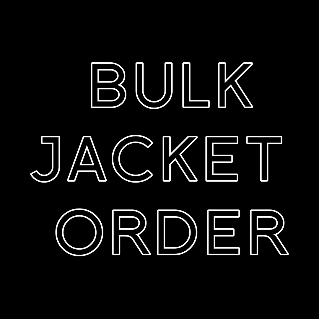 Custom Bulk Jackets Team Jackets Logo Jackets Schools Etsy