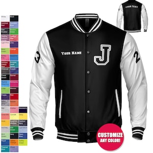 Custom Varsity Jacket - All-Season Light Weight, Adult Unisex Bomber jacket,Bomber,Varsity,Coat,Customized jacket,Wedding,Bride jacket,Team,