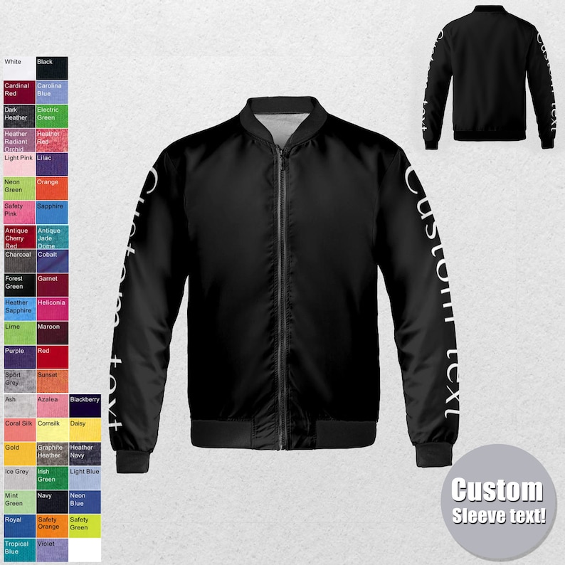 Custom Bomber jacket - Men, Women, Kids,Bomber jacket,Bomber,Jacket,Vintage Jacket,Vintage,Coat,Customized jacket,Wedding,Bride jacket,Team, image 3