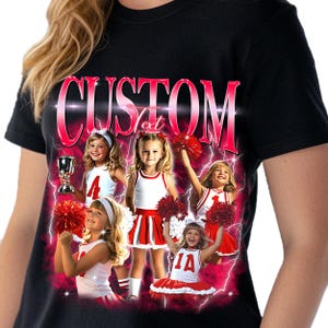 Custom Sports Shirt, Cheer Coach T Shirt, Personalized Team Apparel , Game Day Shirt, Custom Cheerleader shirt, Sports team gift shirt