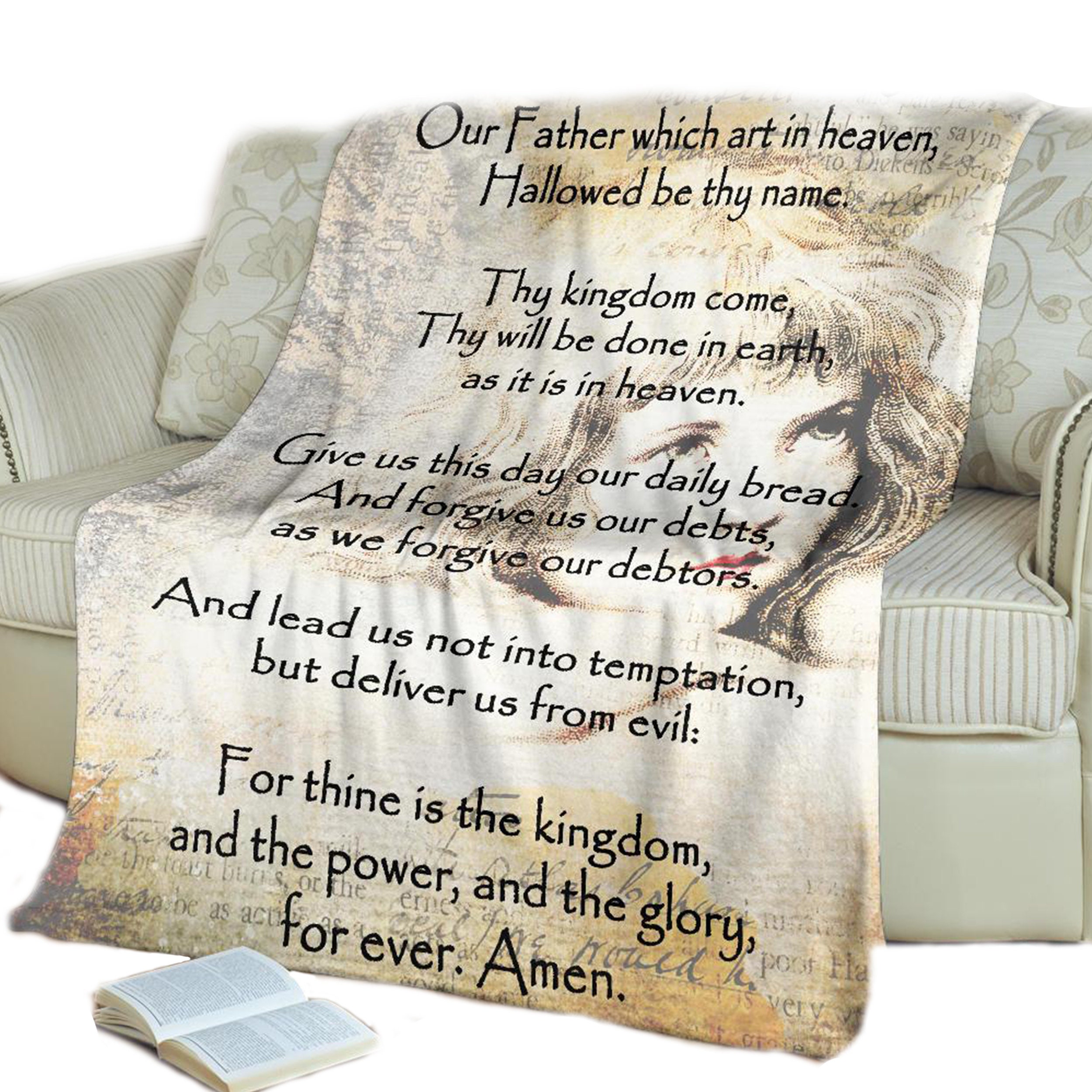 The Lords Prayer Bible Verse Blanket Bible Verse Bible Etsy