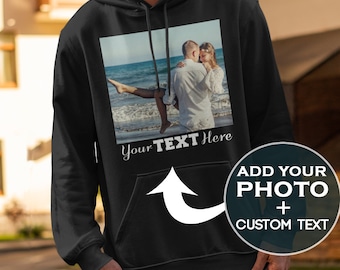 Custom Photo Hoodie, Custom Sweatshirt, Unisex Custom Hoodie, Photo Hoodie, Personalized Hoodie, Picture hoodie, Custom Text Hoodie,