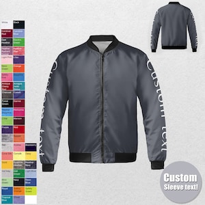 Custom Bomber jacket - Men, Women, Kids,Bomber jacket,Bomber,Jacket,Vintage Jacket,Vintage,Coat,Customized jacket,Wedding,Bride jacket,Team, image 6