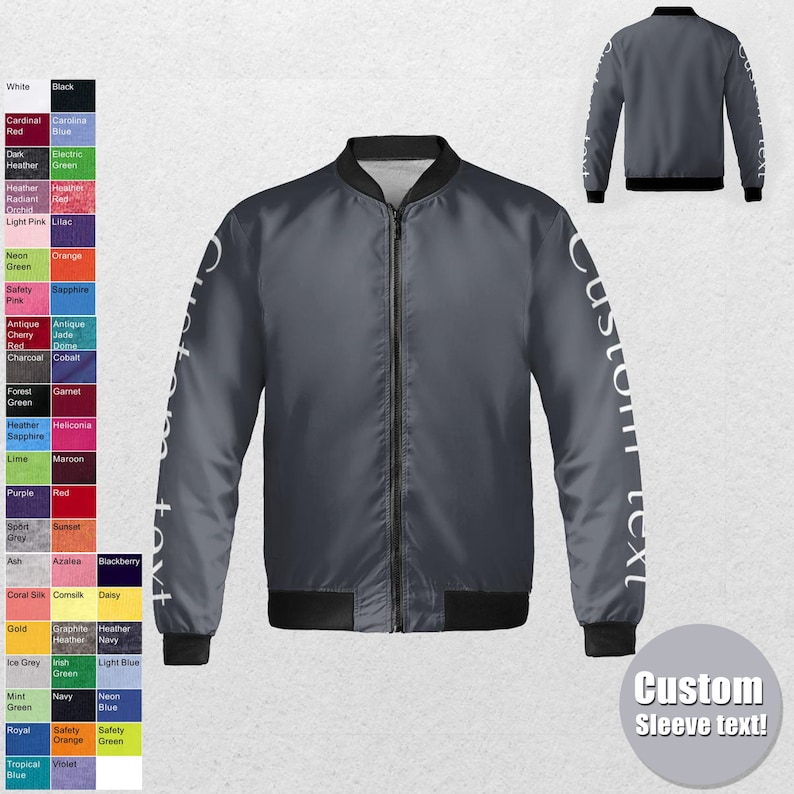 Custom Bomber jacket - Men, Women, Kids,Bomber jacket,Bomber,Jacket,Vintage Jacket,Vintage,Coat,Customized jacket,Wedding,Bride jacket,Team, image 6
