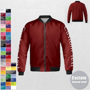 Custom Bomber jacket - Men, Women, Kids,Bomber jacket,Bomber,Jacket,Vintage Jacket,Vintage,Coat,Customized jacket,Wedding,Bride jacket,Team, image 9