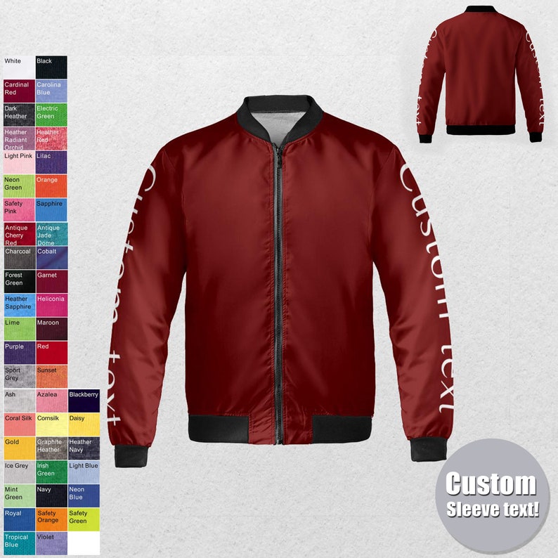 Custom Bomber jacket - Men, Women, Kids,Bomber jacket,Bomber,Jacket,Vintage Jacket,Vintage,Coat,Customized jacket,Wedding,Bride jacket,Team, image 9
