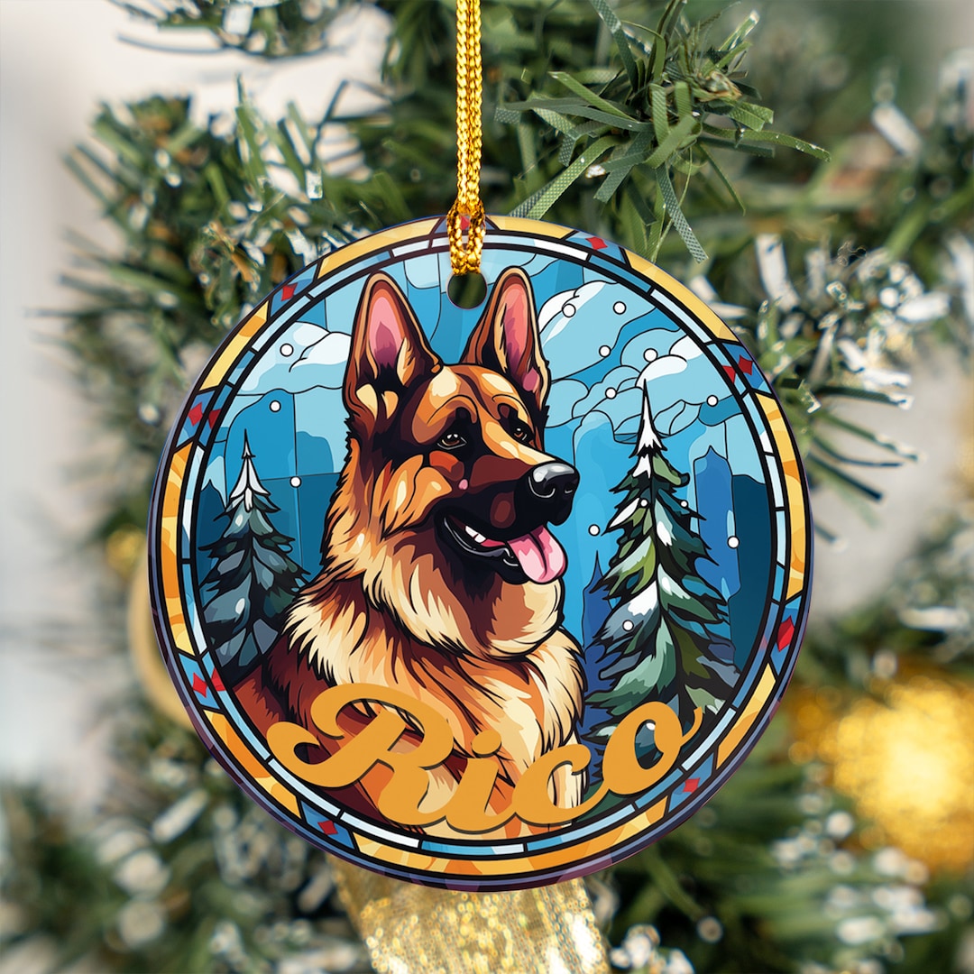 Personalized Pet Ornament Using Pet's Photo Name 2-SIDED Custom ...