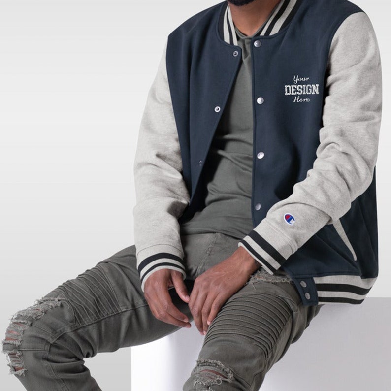 Custom Embroidered Bomber Jacket Adult Unisex Bomber Etsy